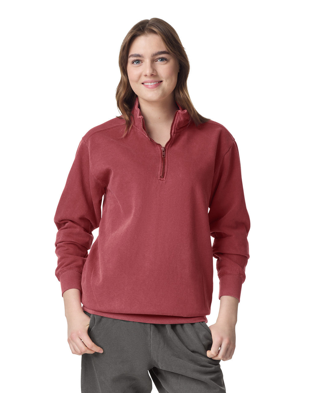Sweatshirt Comfort Colors® 1580 1/4 Zip - Embroidery