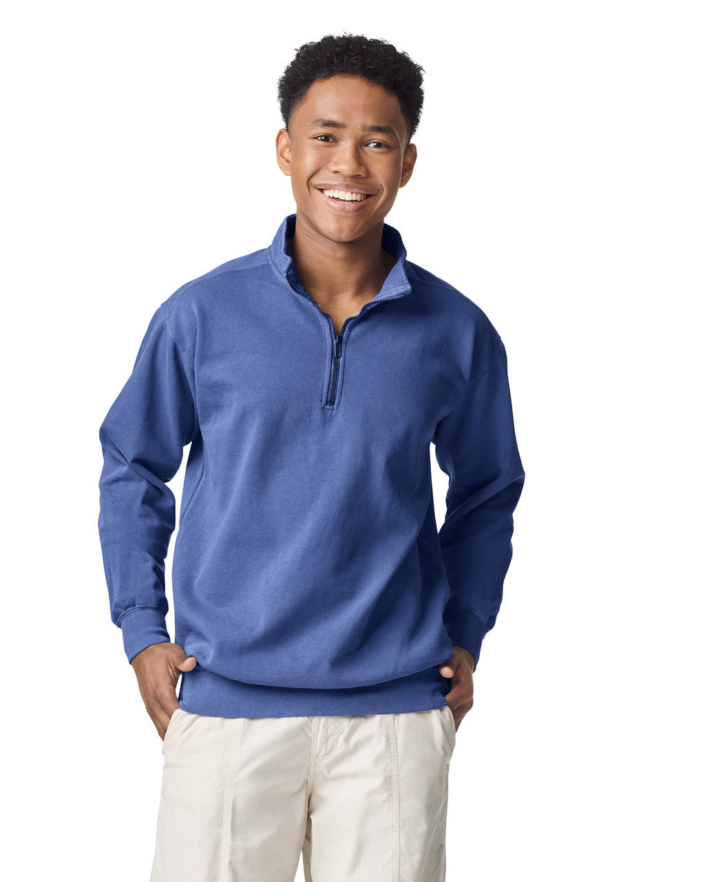 Sweatshirt Comfort Colors® 1580 1/4 Zip - Embroidery