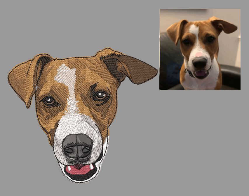 Custom Pets / People Portrait Embroidery Files - Digital Only