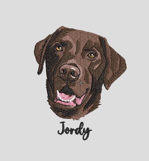 Custom Pets / People Portrait Embroidery Files - Digital Only
