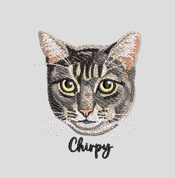 Custom Pets / People Portrait Embroidery Files - Digital Only