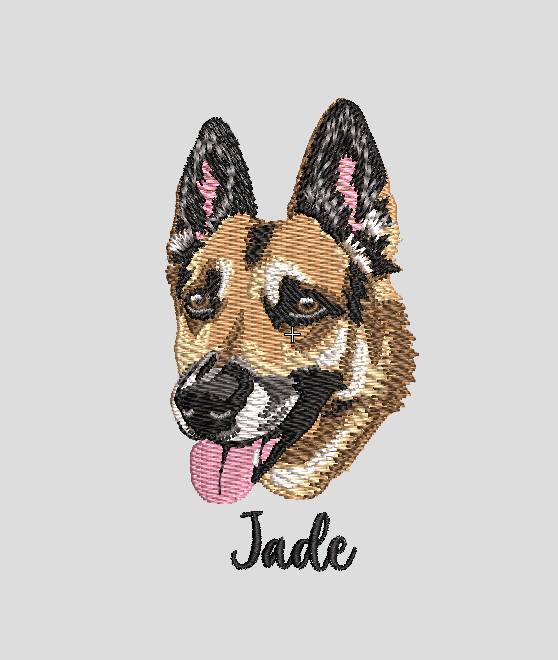 Custom Pets / People Portrait Embroidery Files - Digital Only