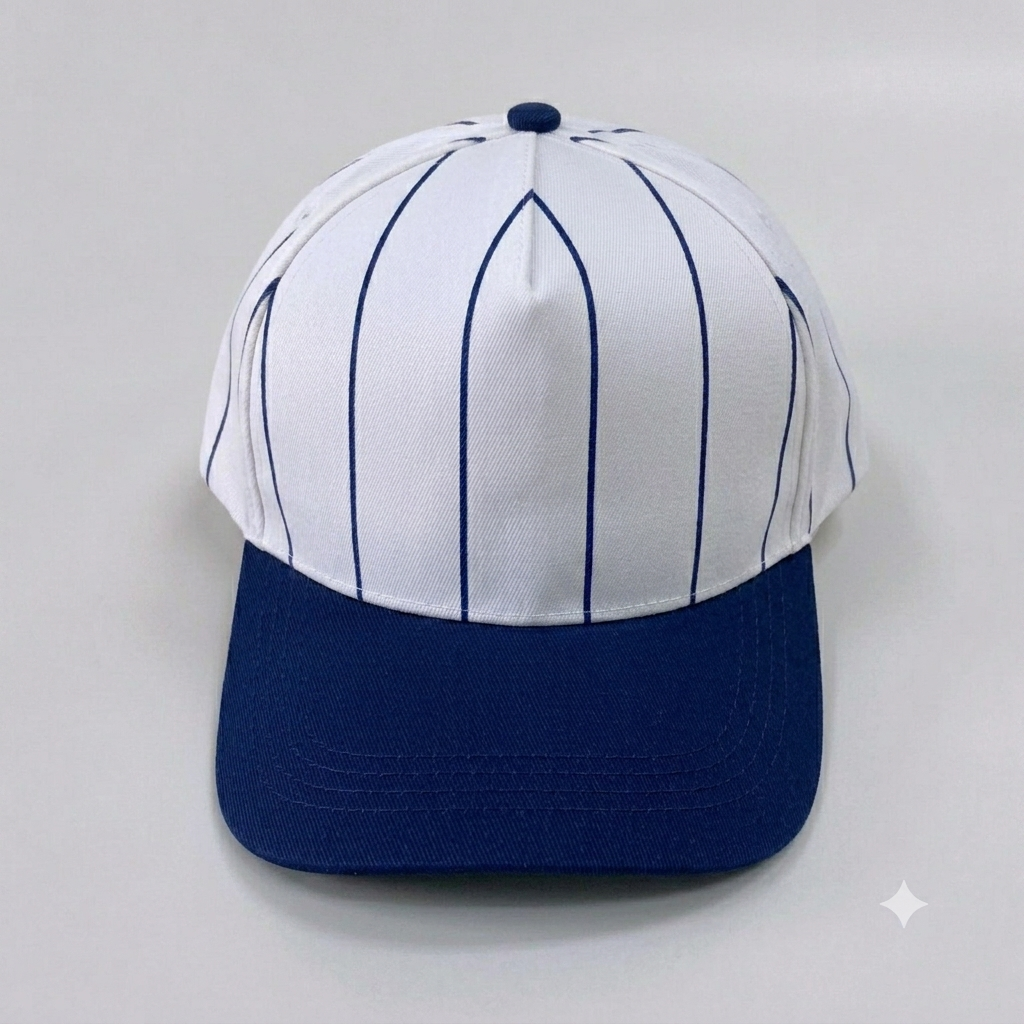 Embroidered Vintage Stripe Trucker Cap