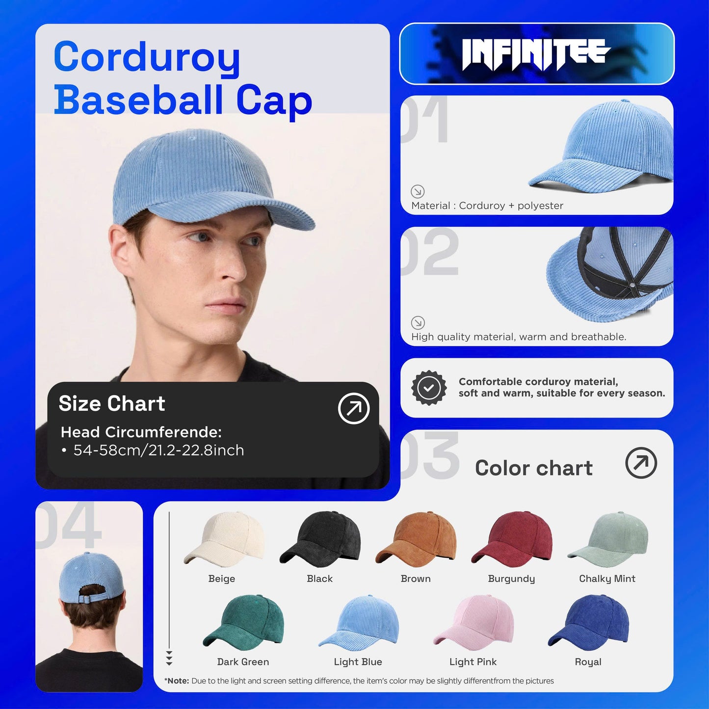 Embroidery - Corduroy Cap