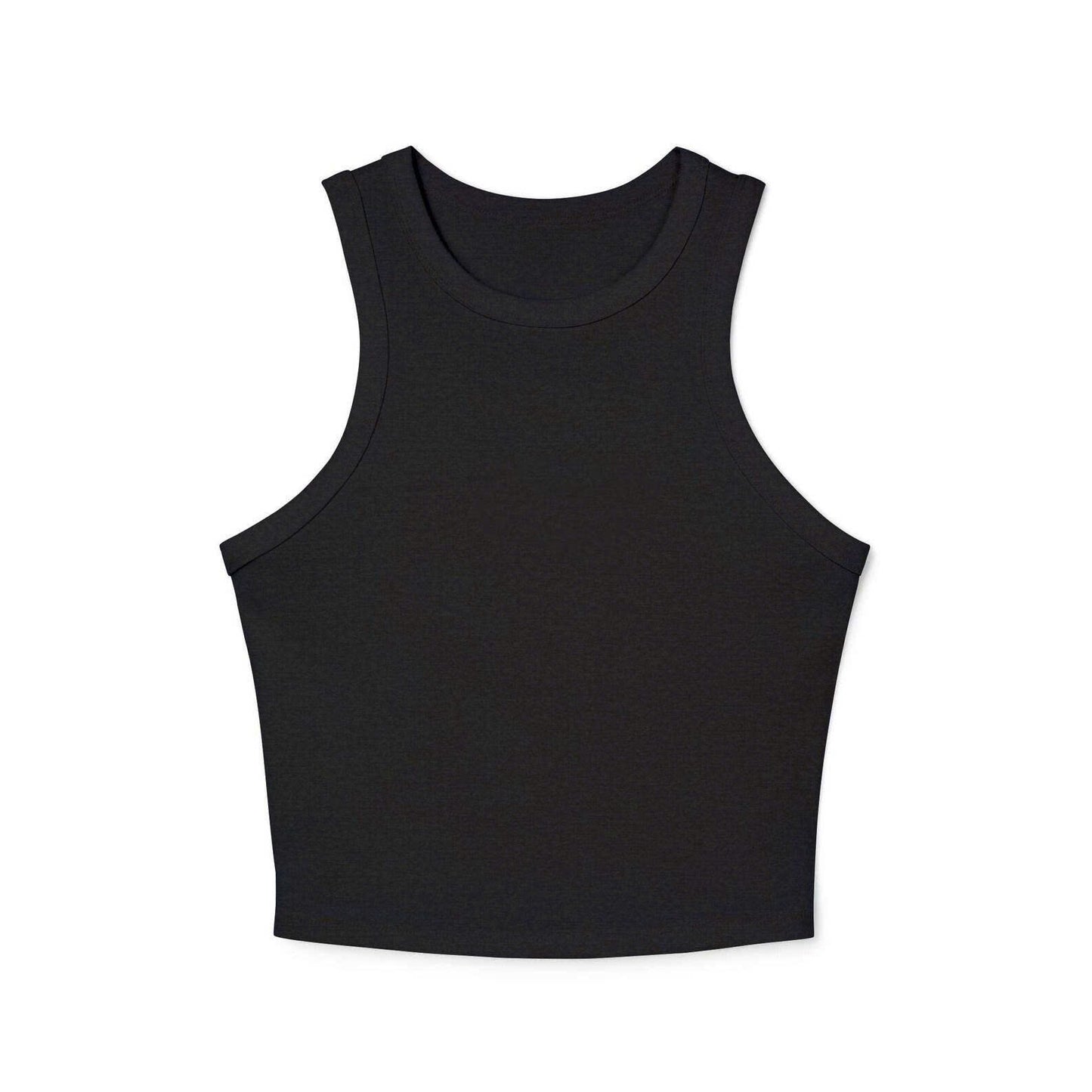 Embroidery Tank Top, T-Shirt W-Micro ribbed Racerback