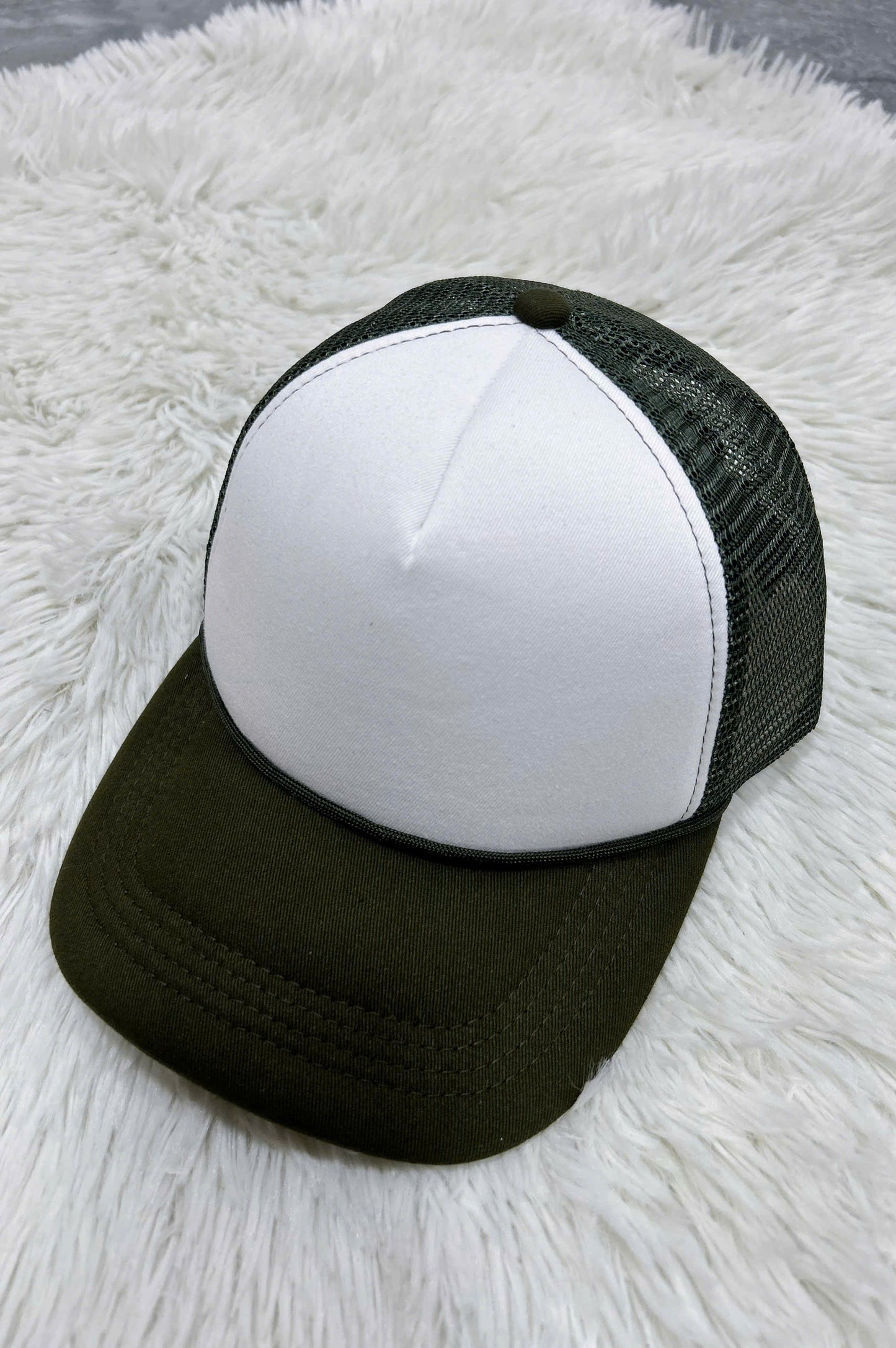 Embroidered Foam Trucker Mesh Caps Baseball Cap TWO TONE