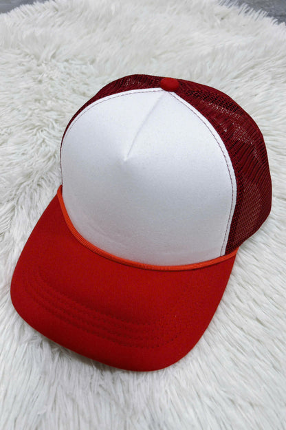 Embroidered Foam Trucker Mesh Caps Baseball Cap TWO TONE