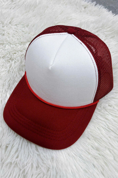 Embroidered Foam Trucker Mesh Caps Baseball Cap TWO TONE