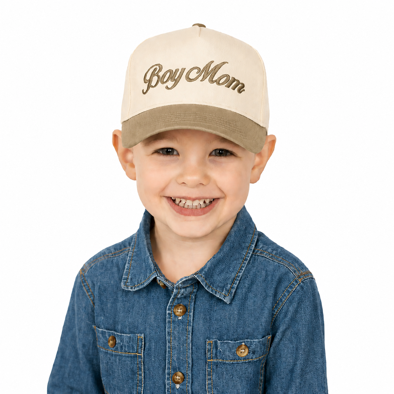 Embroidered Two Tone KIDS  Trucker Cap