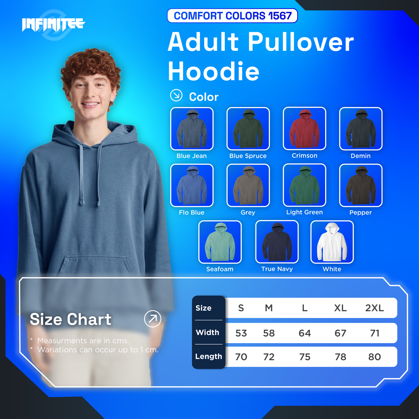 Embroidery - Hoodie Comfort Colors® 1567