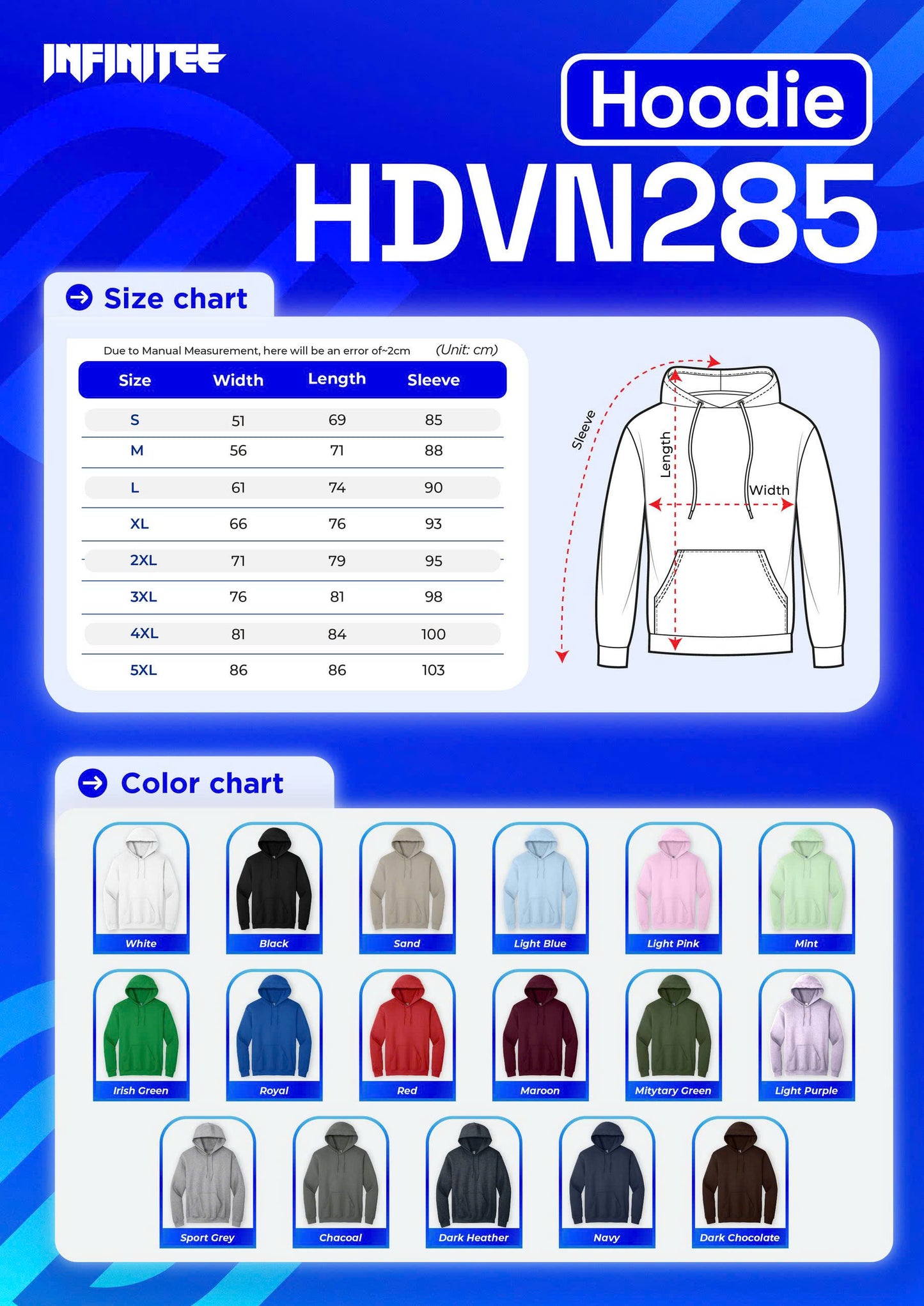 Hoodie POD - US Form