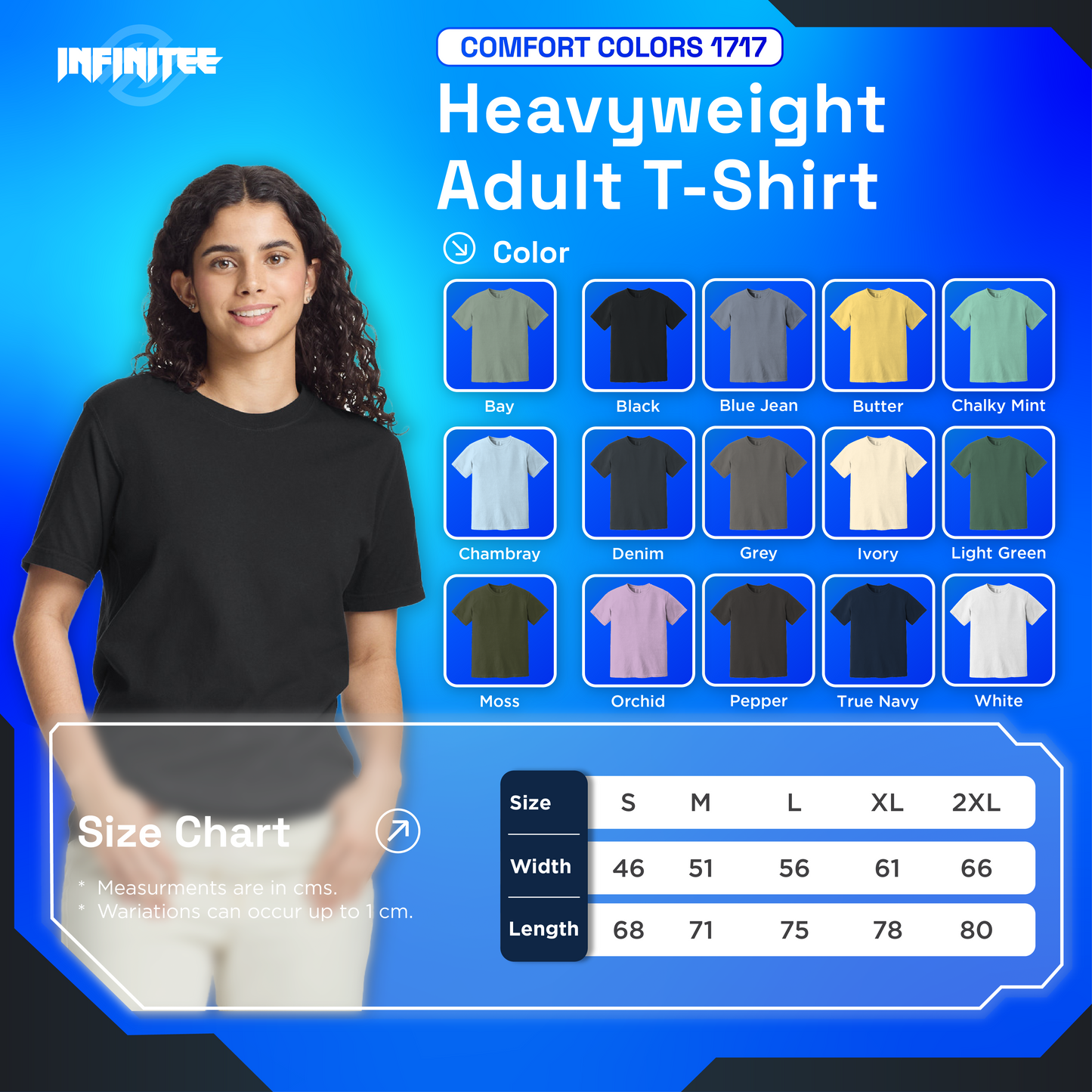 Embroidery T-Shirt 1717 - Comfort Colors