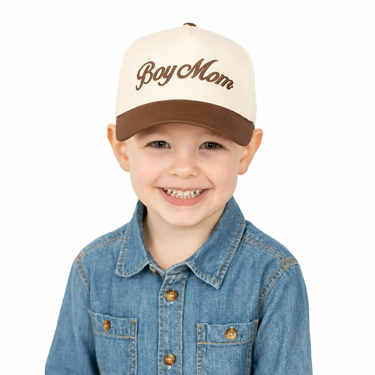 Embroidered Two Tone KIDS  Trucker Cap