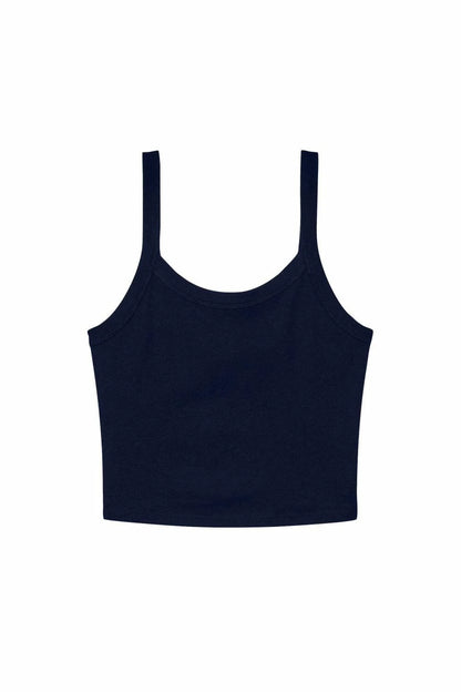 Embroidery Tank Top, T-Shirt W - Spaghetti Strap