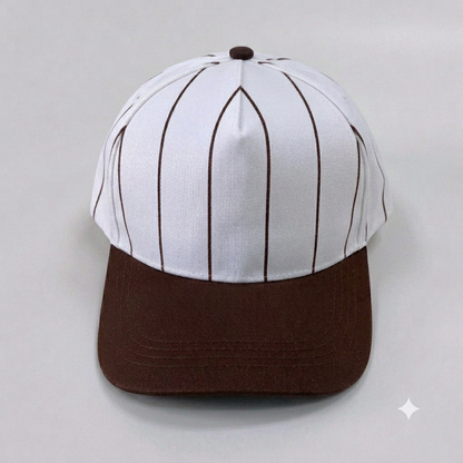 Embroidered Vintage Stripe Trucker Cap