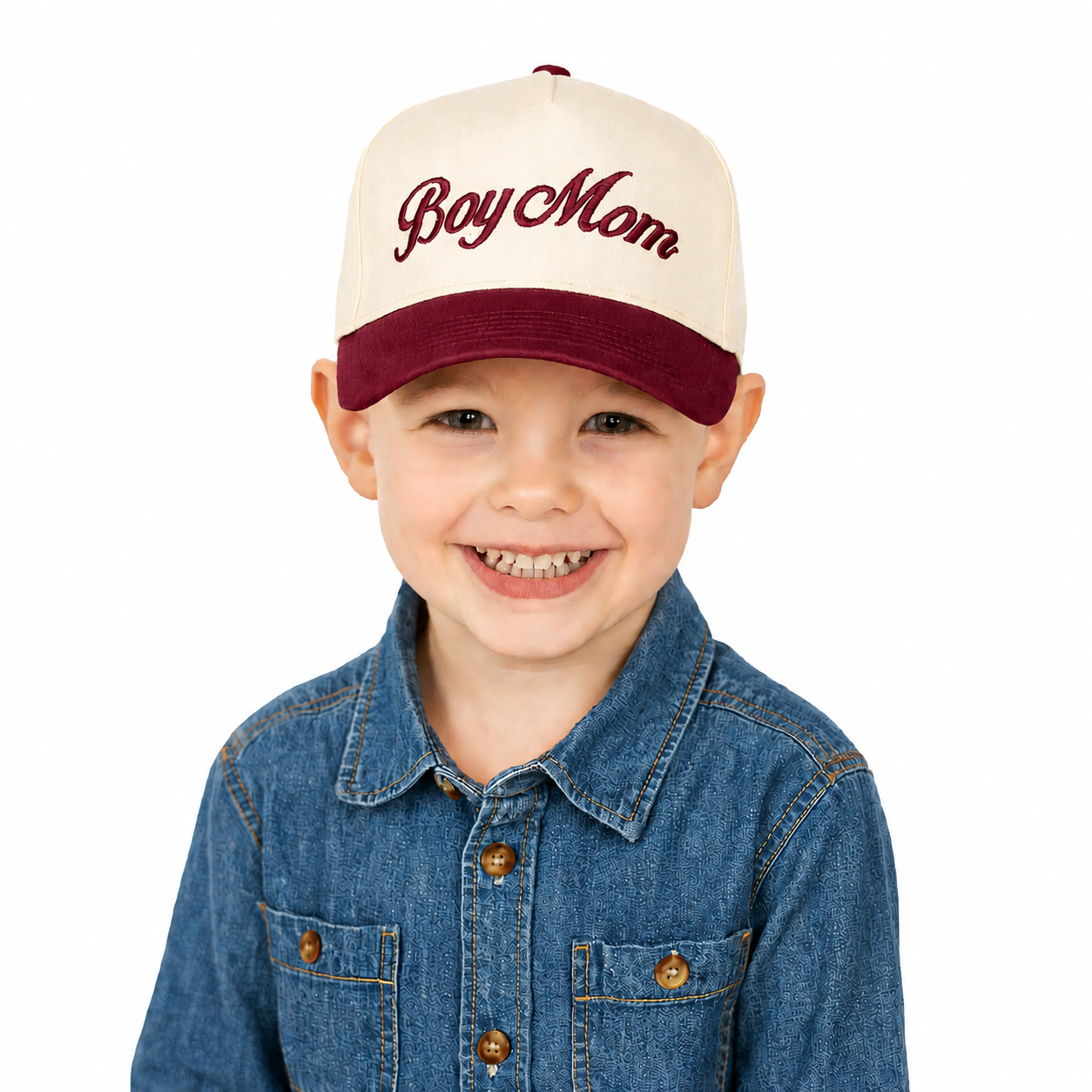Embroidered Two Tone KIDS  Trucker Cap