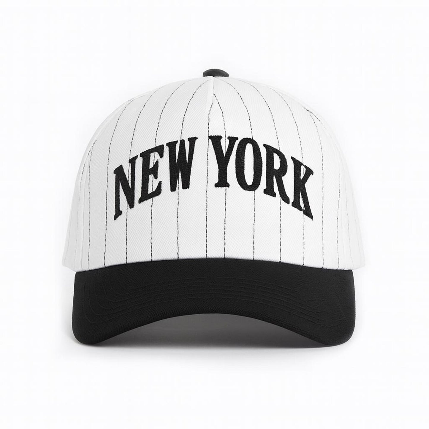 Embroidered Vintage Stripe Trucker Cap