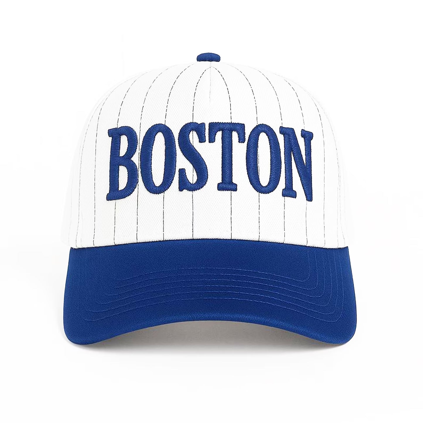 Embroidered Vintage Stripe Trucker Cap