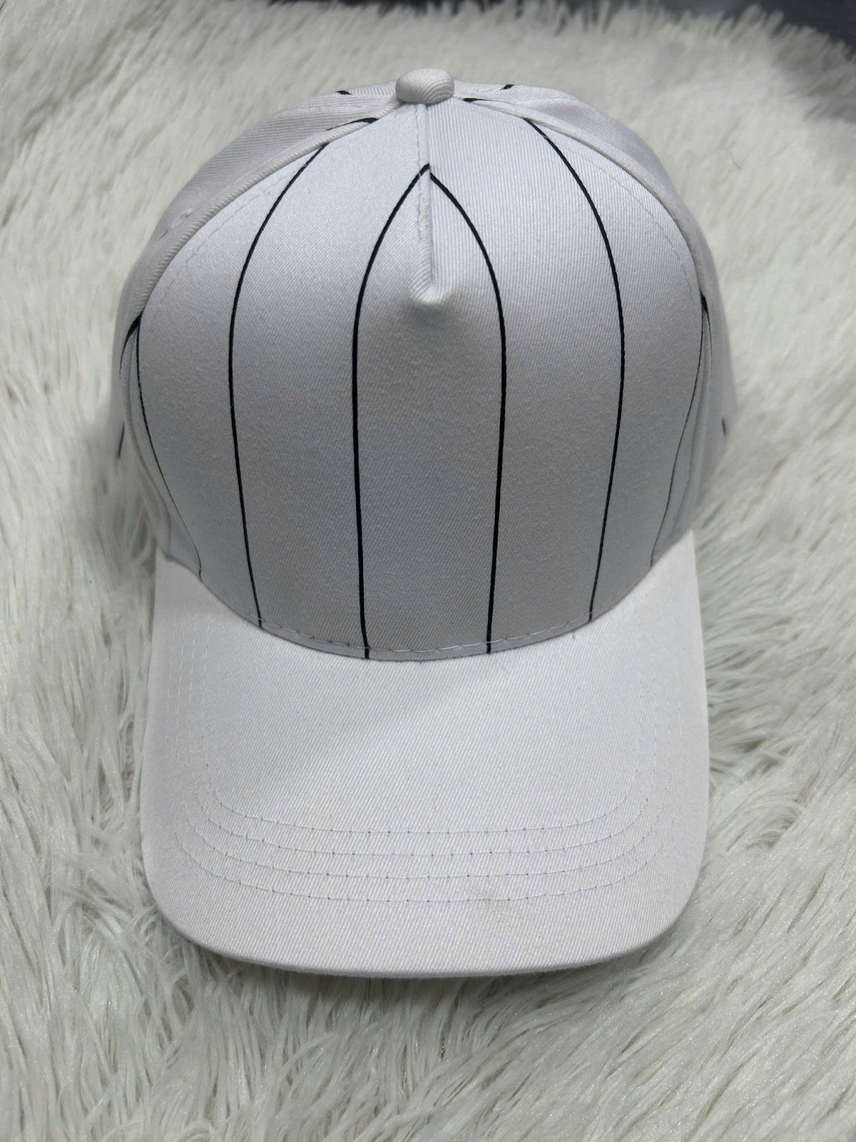 Embroidered Vintage Stripe Trucker Cap