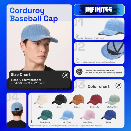 Embroidery - Corduroy Cap