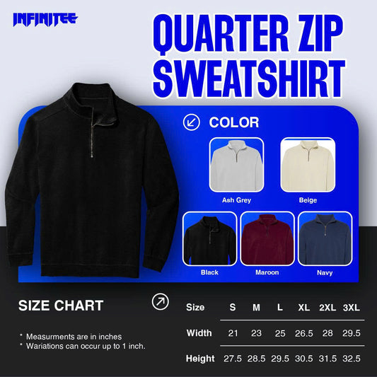 Embroidery  Quarter 1/4 Zip VN285 Hoodie