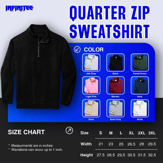 Embroidery  Quarter 1/4 Zip VN285 Hoodie